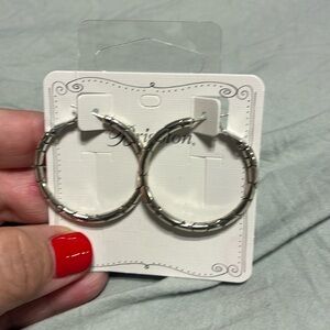 Brighton Silver Hoop Earrings